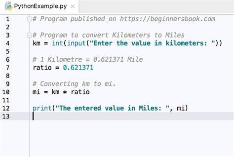 Enter the number of kilometers to convert into nautical miles. Python Program to Convert Kilometers(km) to Miles(mi.)