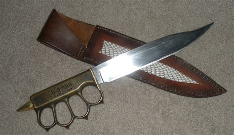 The Trench Knife Redux Was Made To Fit The Knuckle Duster Handle Off