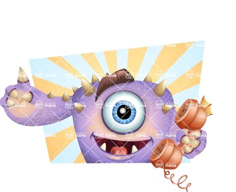 Cute Crazy Monster Cartoon Vector Character Shape 2 Graphicmama