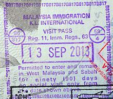 The amount of the government fee depends on. Visa policy of Malaysia - Wikipedia