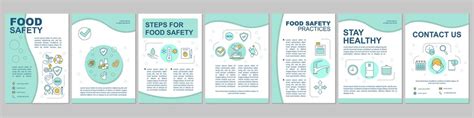 premium vector food safety hygiene brochure template layout foodborne diseases prevention