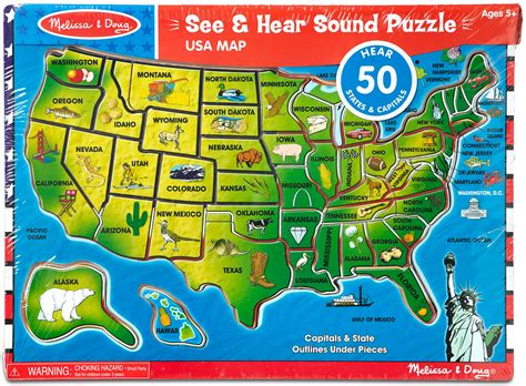 Us Map Puzzle Puzzle Usa Map United States Of America Laser Cut