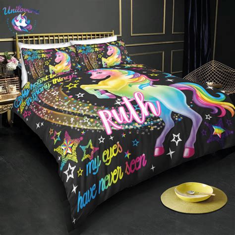 Personalized Custom Magical Unicorn Bedding Set Unilovers