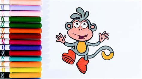 Cómo dibujar a botas de Dora la exploradora paso a paso YouTube