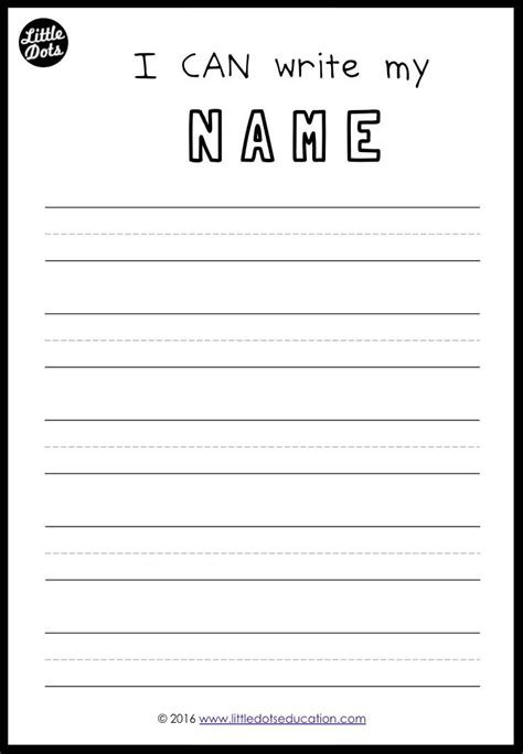 Write Name Worksheets
