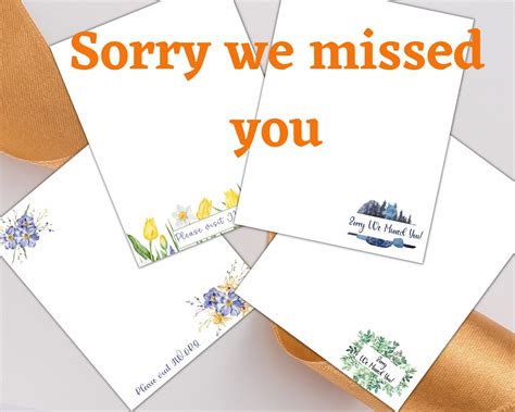 Jw Sorry We Missed You Letter Writing Stationery Not At Home Etsy