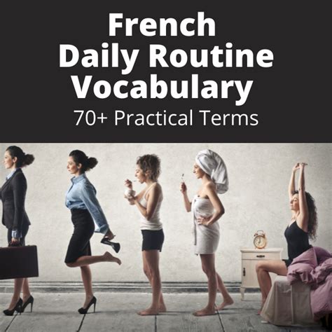 French Daily Routine Reflexive Verbs And Vocabulary