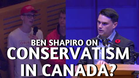 Ben Shapiro Critiques The Conservative Party Of Canada Youtube