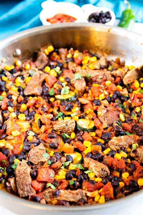Star anise, mango, freshly ground black pepper, jalapeño, thyme and 25 more. Mexican Steak Skillet Recipe | EASY GOOD IDEAS