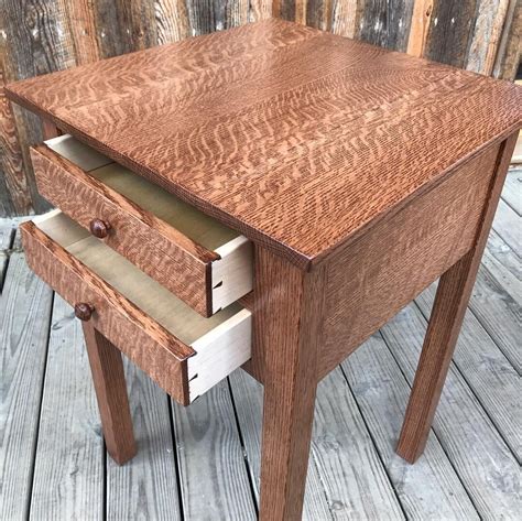 Quarter Sawn White Oak End Table Click To See The Diy For This And