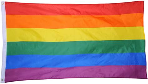 hemore rainbow flag 5x3ft 150x90cm flags lesbian gay parade flags lgbt flag uk