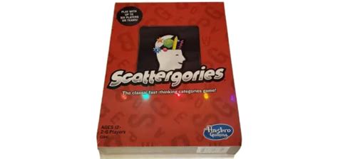Hasbro Gaming Scattergories New Table Top Game Board Game New 3580
