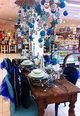 Blue And Silver Table Decorations Images