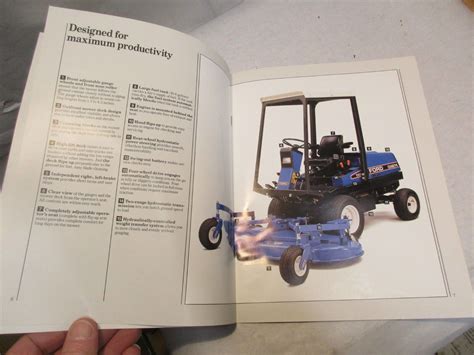 1990 Ford Commercial Front Mowers Brochure Cm224 Cm274 In Good Shape