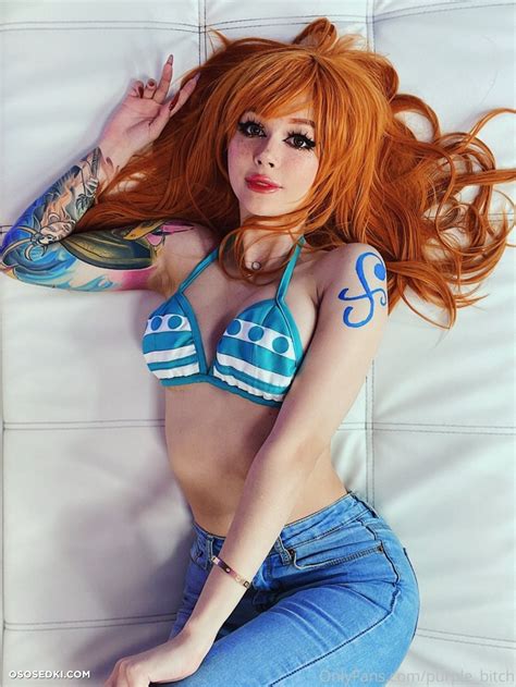 Nami One Piece Purple Bitch Naked Cosplay Asian Photos Onlyfans Patreon Fansly Cosplay