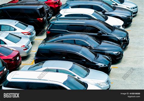 Car Parked Parking Image And Photo Free Trial Bigstock