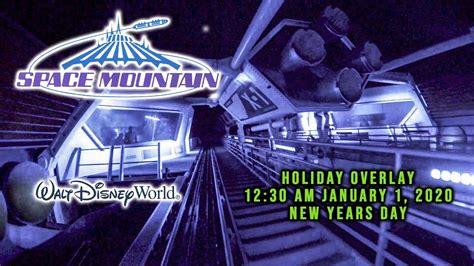 2020 Space Mountain With Holiday Overlay Lights On Ride Low Light Hd