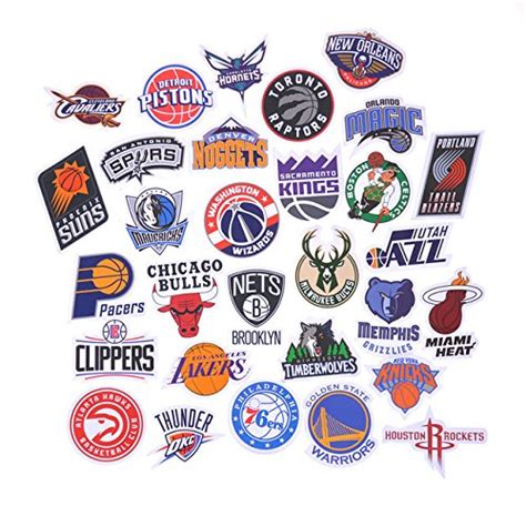 Buy Nba Decal Stickers Basketball Team Logo Complete Set Of All 30