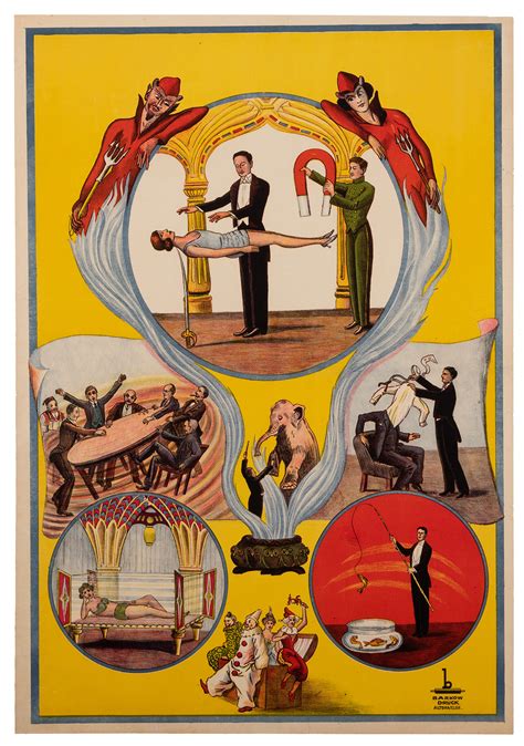 Lot Detail Vintage Magicians Stock Poster