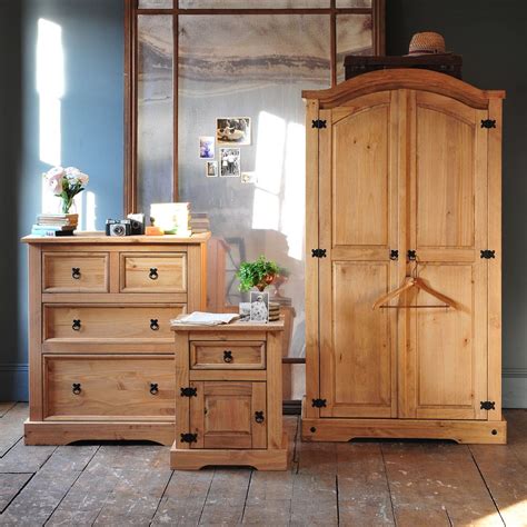 Knotty pine features various knots throughout the pieces of wood, and the result is a more rustic look to the furniture. cool pine bedroom furniture have unfinished wood floor ...