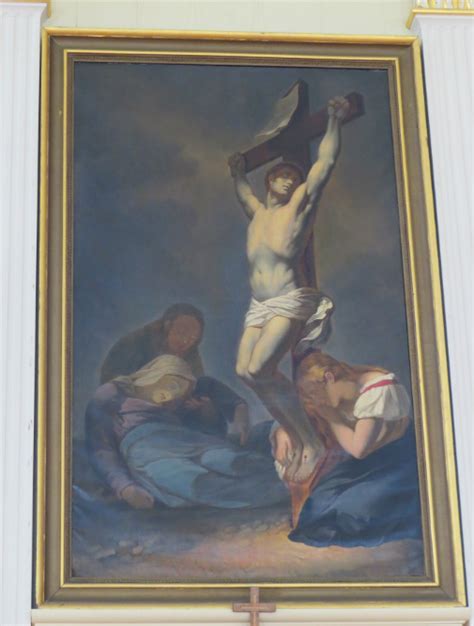 Peinture Le Christ En Croix Répertoire Du Patrimoine Culturel Du Québec