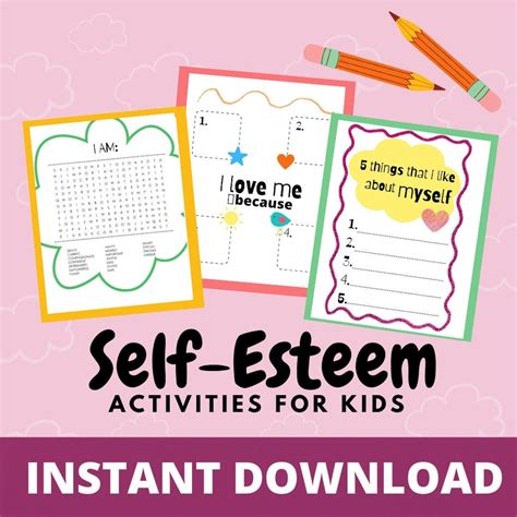 Self Esteem Worksheets Build Your Childs Self Esteem Self Esteem