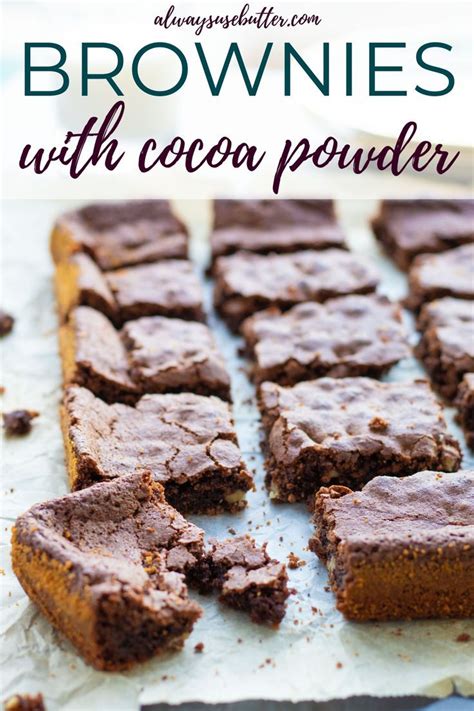 Getting a pure cocoa powder will take your experience to a whole new level. Brownies with Cocoa Powder & Walnuts in 2020 | Cocoa powder brownies, Savory dessert recipes ...