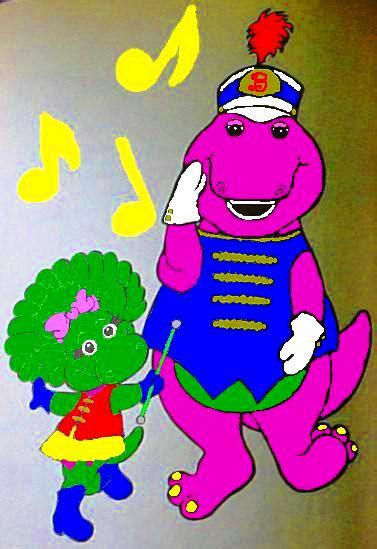 Image Barney And Baby Bop Marching In A Band By Bestbarneyfan D6ozwfm