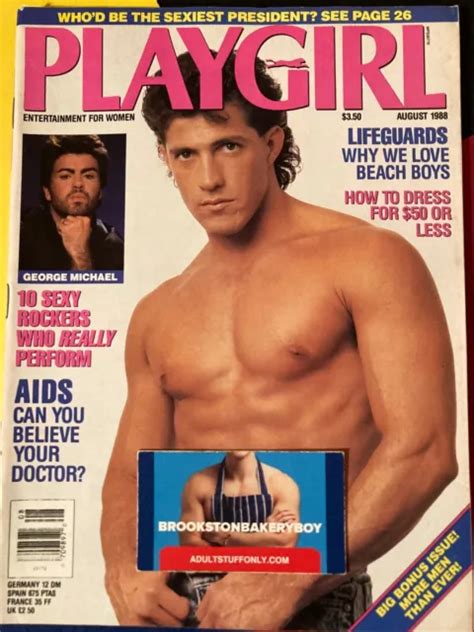 PLAYGIRL MAGAZINE AUG 1988 Guys Posing Nude Gay Interest Women S