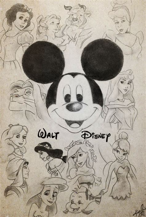 Disney Collage Drawing At Getdrawings Free Download