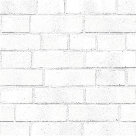 Sample Brick White Textured Self Adhesive Wallpaper Design By Tempaper