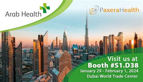 Paxerahealth Highlights Advanced Healthcare Technologies At Arab Health 2024 Paxerahealth