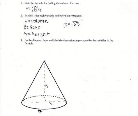 Cone Formula