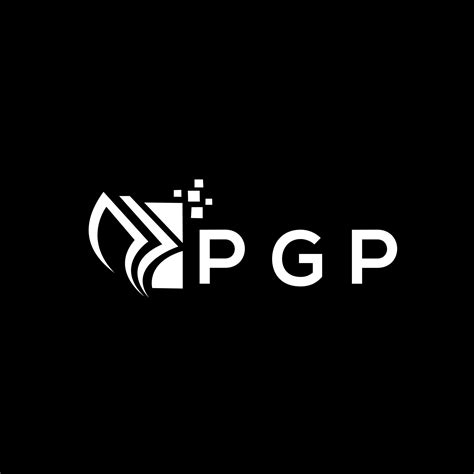 Pgp Credit Repair Accounting Logo Design On Black Background Pgp