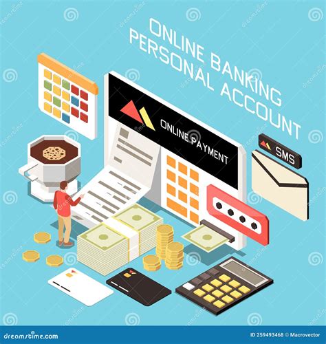 Online Banking Personal Account Stock Vector - Illustration of check