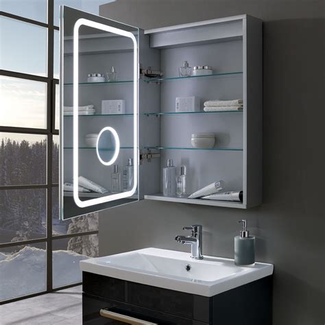 Some of our cabinets even have mirrors on the insides of the doors. Illuminated Cabinet Mirror • Patio Ideas