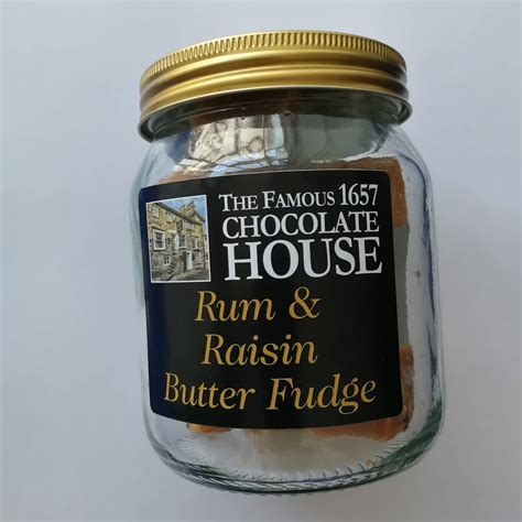 Rum Raisin Butter Fudge Approx G The Famous Chocolate House