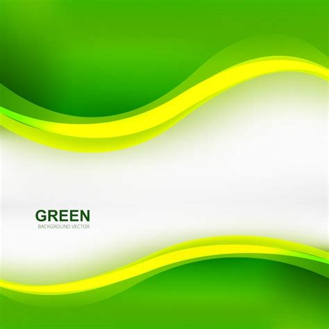 Free Vector Elegant Stylish Green Wave Background