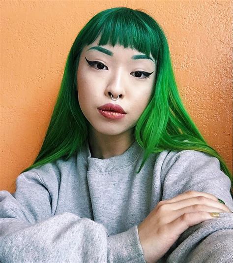 Trendy hair black eyebrows brows ideas. 25 Green Hair Color Ideas You Have To See | Green hair ...