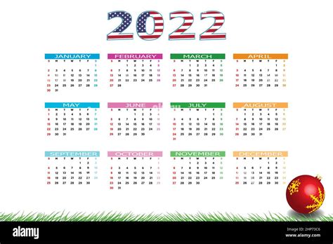 Calendario 2022 Plantilla Imágenes Vectoriales De Stock Alamy