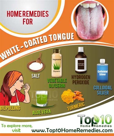 The best tip i got was the recipes to use to clean my tongue. Home Remedies for a White-Coated Tongue | Top 10 Home Remedies