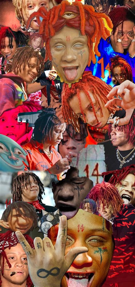 Cool Trippie Redd Collage Phone Wallpapers Iphone X Resolution