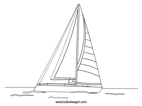 Il team red bull sailing ci porta con sé nel vivo di una gara, la terza tappa della extreme sailing series 2018, tenutasi a barcellona. Barca a vela nel mare - Tutto Disegni