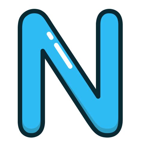 Initial monogram letter n logo design vector template. Blue, Letter, n, Alphabet, letters icon