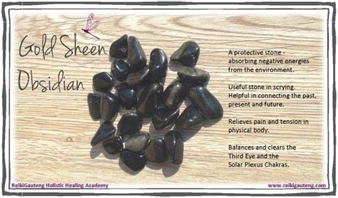 It's also known to increase your drive to accomplish any task. * Gold Sheen Obsidian | Crystal healing stones, Healing ...