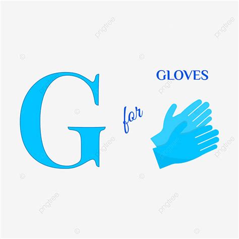 English Alphabet G For Gloves Vector Illustration English Alphabet