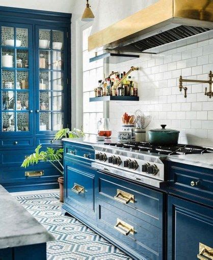 44 Inspiring Blue And White Kitchen Color Ideas Kitchen Cabinets
