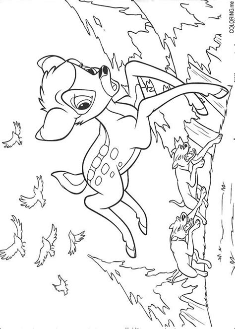 The hunting dogs are antagonists of bambi and bambi ii, and the pets of the films' main antagonist, man. Coloring page : Bambi escape dogs - Coloring.me