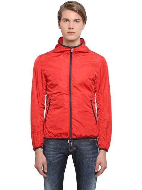 Colmar Light Nylon Windbreaker Jacket In Red For Men Lyst