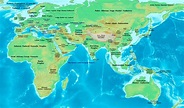 THEN AND NOW: WORLD MAPS -FROM 1300 B.C. TO 1500 A.D